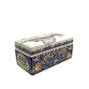 Vintage WBI Decorative Porcelain Trinket Box
